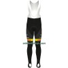 Fietskleding (Fietsshirt Lange Mouw + Lange Koersbroek) 2022 Bingoal Pauwels Sauces WB - Rood Neongeel